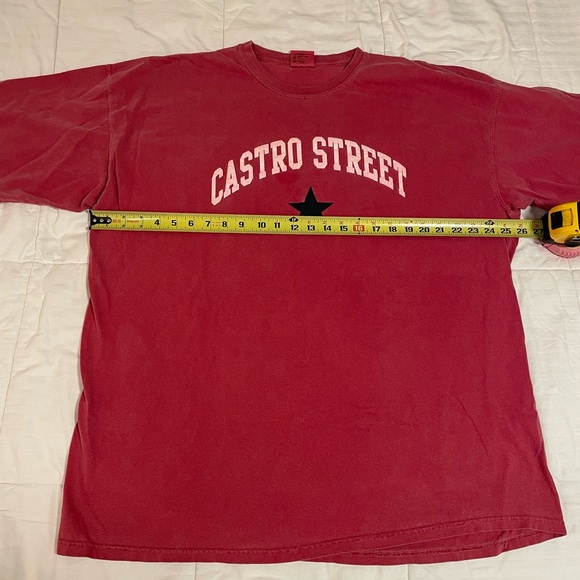 Comfort Colors Shirt Men’s XXL Red Crew Neck Short Sleeve Graphic Castro Street - Picture 5 of 11